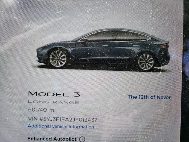 2018 TESLA MODEL 3 5YJ3E1EA2JF013437