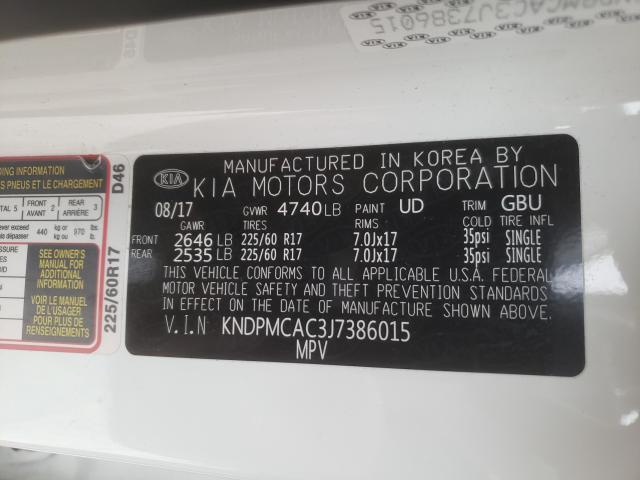 2018 KIA SPORTAGE L KNDPMCAC3J7386015