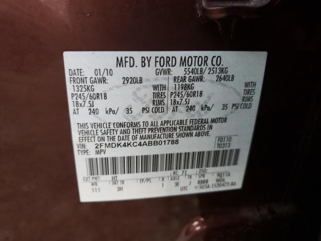 2010 FORD EDGE LIMIT 2FMDK4KC4ABB01788
