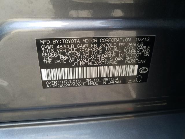 2013 LEXUS GS 350 JTHBE1BL3D5013985