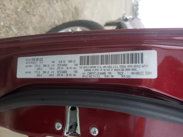 2018 RAM 1500 LARAM 1C6RR7NT1JS104485