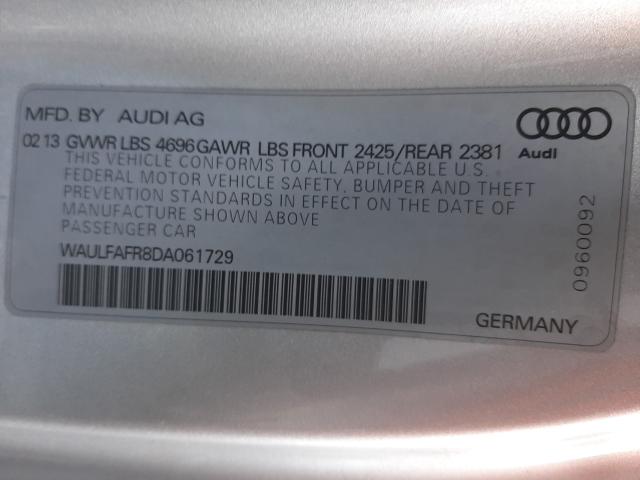 2013 AUDI A5 PREMIUM WAULFAFR8DA061729