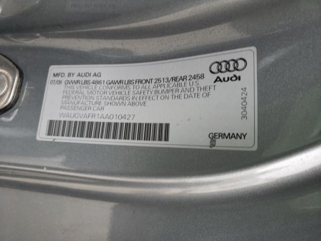 2010 AUDI S5 PREMIUM WAUGVAFR1AA010427