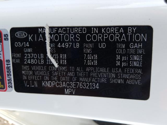 2014 KIA SPORTAGE E KNDPC3AC3E7632134