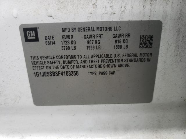 2015 CHEVROLET SONIC 1G1JE5SB3F4103358