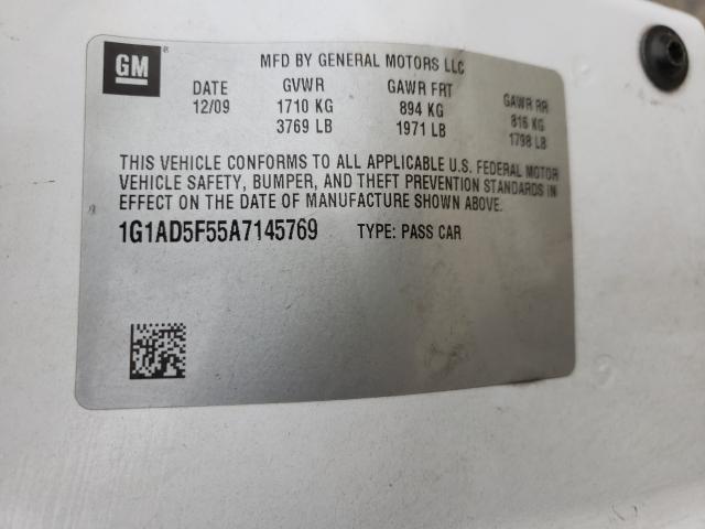 2010 CHEVROLET COBALT 1LT 1G1AD5F55A7145769