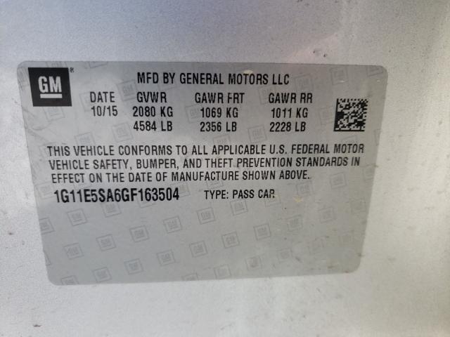 2016 CHEVROLET MALIBU LIM 1G11E5SA6GF163504