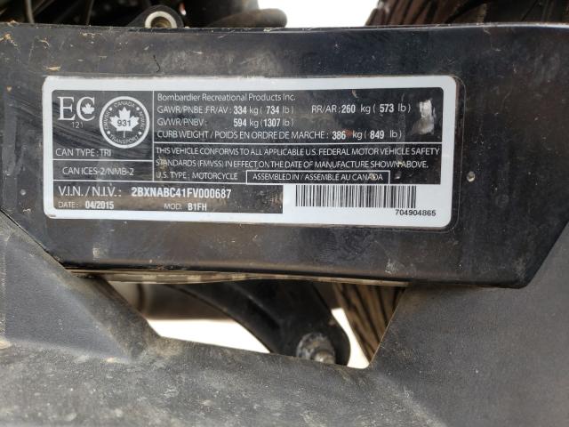2015 CAN-AM SPYDER ROA 2BXNABC41FV000687