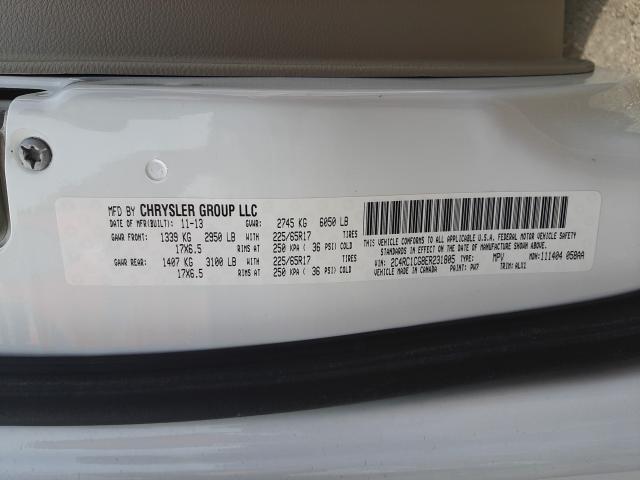 2014 CHRYSLER TOWN&COUNT 2C4RC1CG8ER231805
