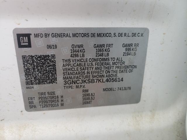 2019 CHEVROLET TRAX LS - 3GNCJKSB7KL405614