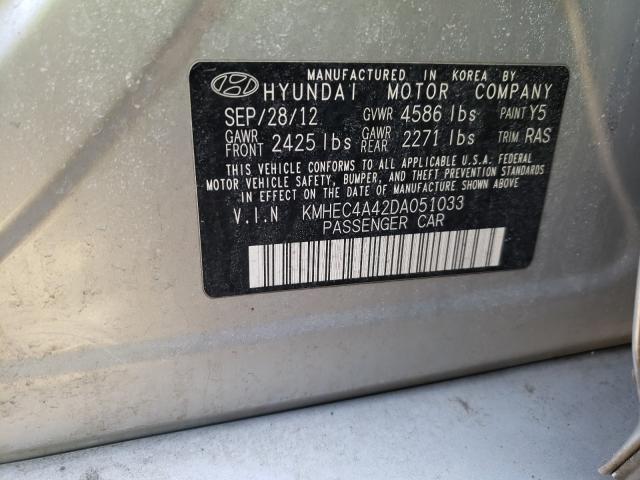 2013 HYUNDAI SONATA HYB - KMHEC4A42DA051033