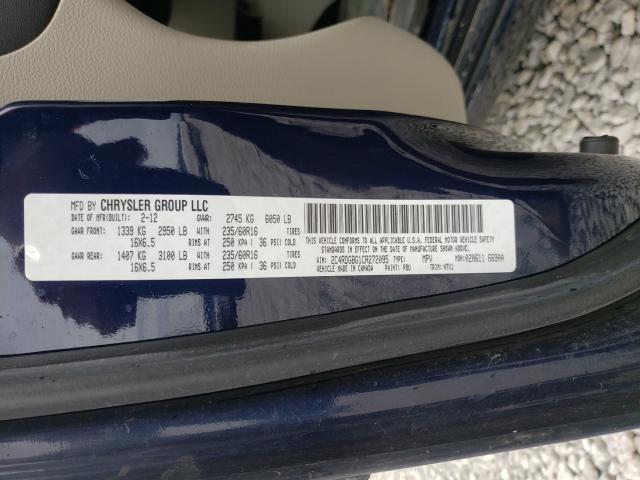 2012 DODGE GRAND CARA 2C4RDGBG1CR272095
