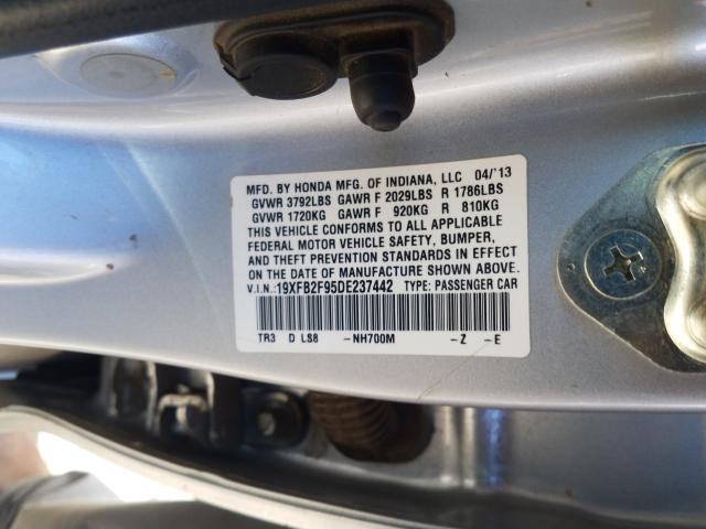 2013 HONDA CIVIC EXL 19XFB2F95DE237442
