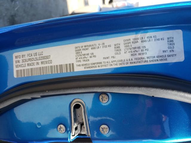 2020 RAM 2500 BIG H 3C6UR5DL5LG200307