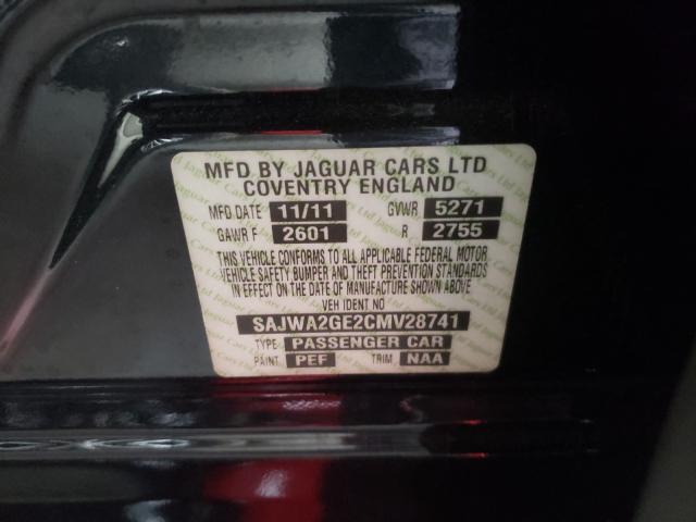 2012 JAGUAR XJL SUPERC SAJWA2GE2CMV28741