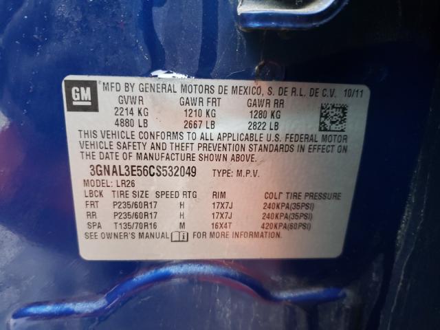 2012 CHEVROLET CAPTIVA SP 3GNAL3E56CS532049