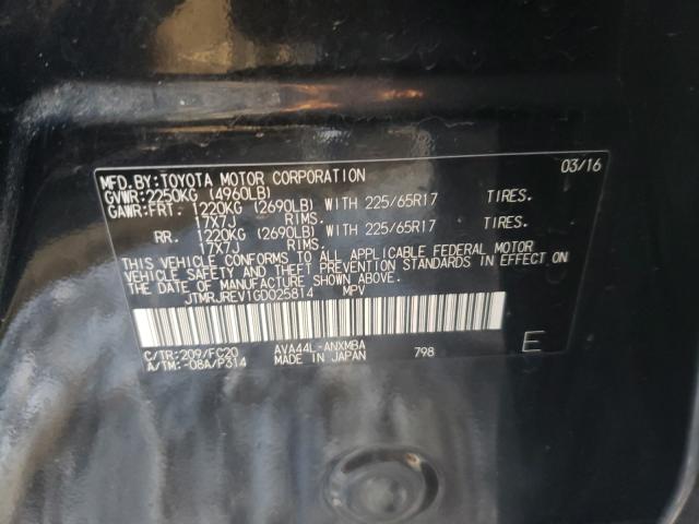 2016 TOYOTA RAV4 HV XL JTMRJREV1GD025814