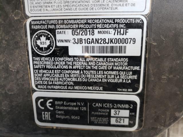 2018 CAN-AM MAVERICK T 3JB1GAN28JK000079