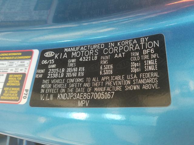 2016 KIA SOUL EV KNDJP3AE8G7005167