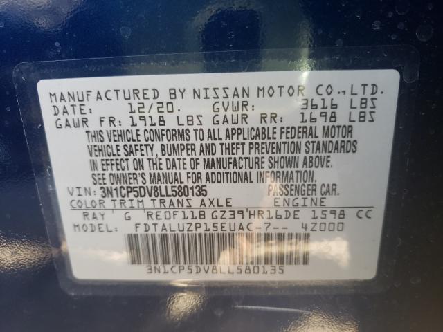 2020 NISSAN KICKS SR 3N1CP5DV8LL580135