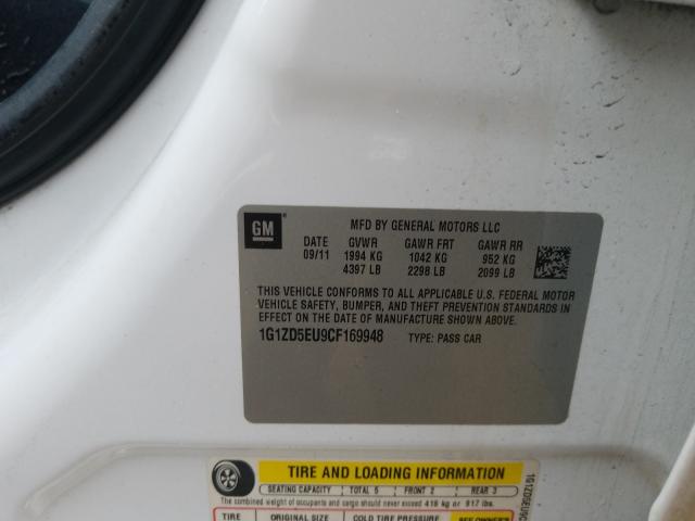 2012 CHEVROLET 136 1G1ZD5EU9CF169948