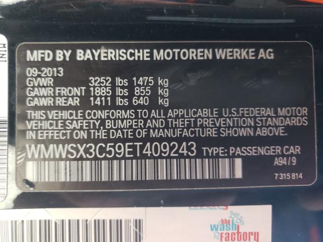 2014 MINI COOPER COU WMWSX3C59ET409243