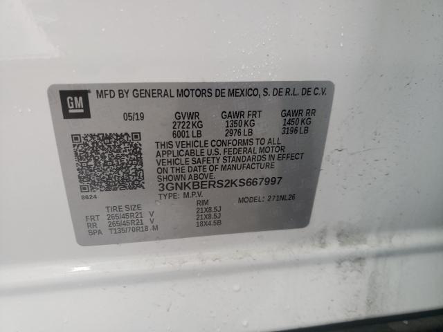 2019 CHEVROLET BLAZER RS 3GNKBERS2KS667997
