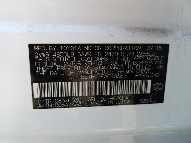2015 LEXUS GS 350 JTHBE1BL1FA016667