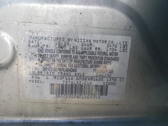 2015 NISSAN VERSA NOTE 3N1CE2CP8FL404343