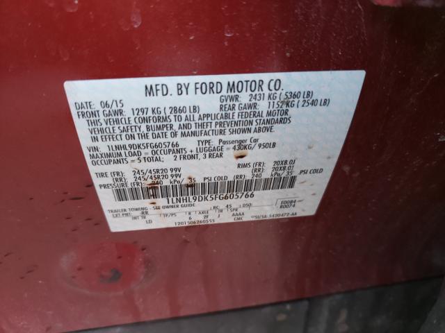 2015 LINCOLN MKS 1LNHL9DK5FG605766