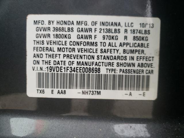 2014 ACURA ILX 20 19VDE1F34EE008698