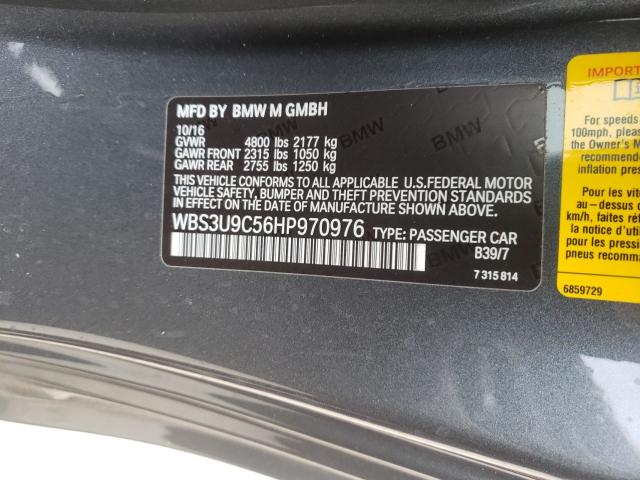 2017 BMW M4 WBS3U9C56HP970976