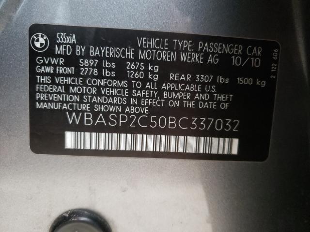 2011 BMW 535 XIGT WBASP2C50BC337032