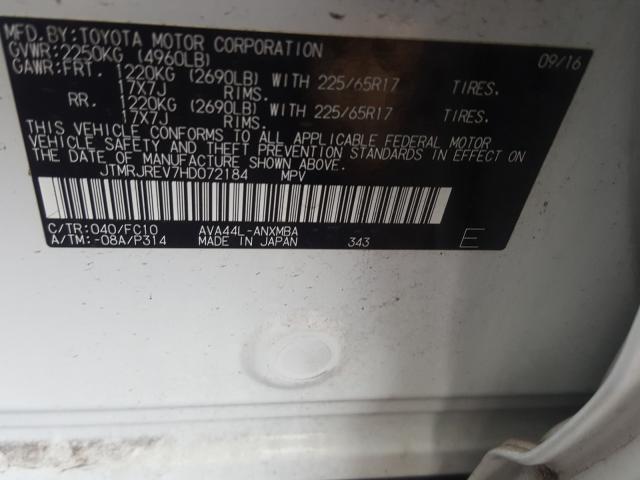 2017 TOYOTA RAV4 HV LE JTMRJREV7HD072184