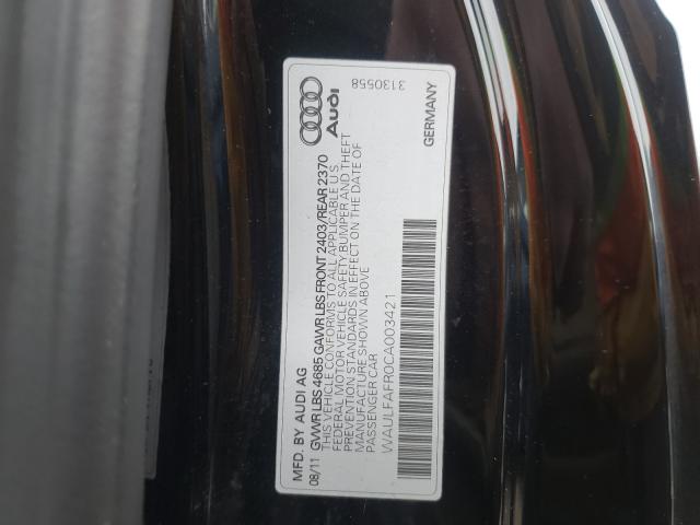 2012 AUDI A5 PREMIUM WAULFAFR0CA003421