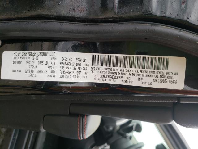 2014 JEEP CHEROKEE T 1C4PJMBS4EW131809