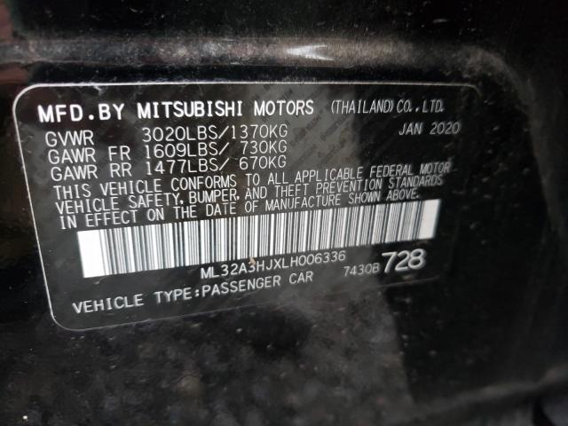 2020 MITSUBISHI MIRAGE ES ML32A3HJXLH006336