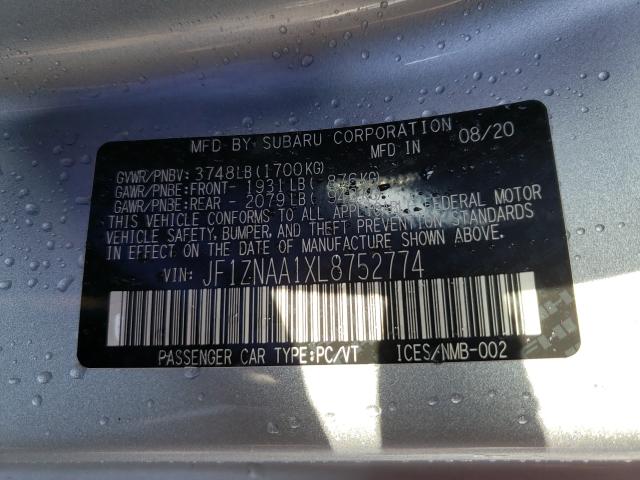 2020 TOYOTA 86 JF1ZNAA1XL8752774