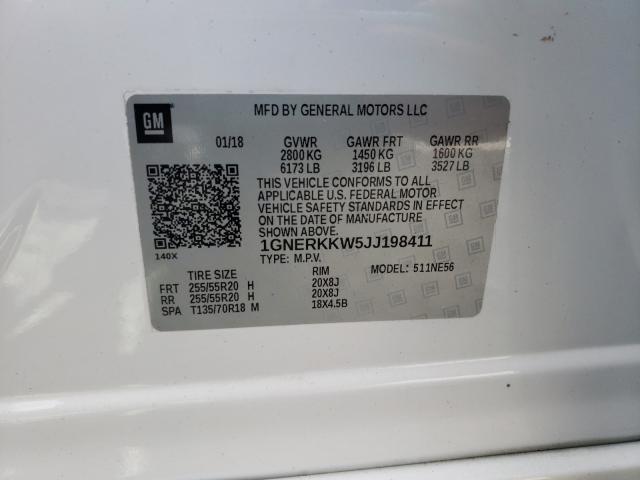 2018 CHEVROLET TRAVERSE P 1GNERKKW5JJ198411