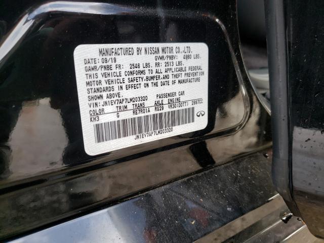 2020 INFINITI Q50 PURE JN1EV7AP7LM203320