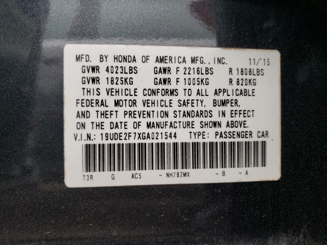 2016 ACURA ILX PREMIU 19UDE2F7XGA021544