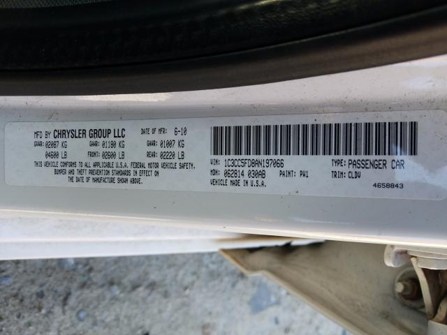 2010 CHRYSLER SEBRING LI 1C3CC5FD8AN197066