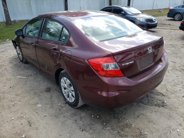 2012 HONDA CIVIC LX 19XFB2F5XCE089042