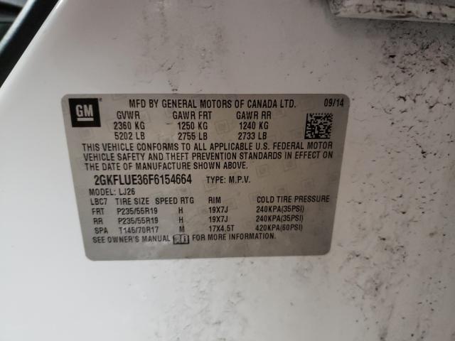 2015 GMC TERRAIN DE 2GKFLUE36F6154664