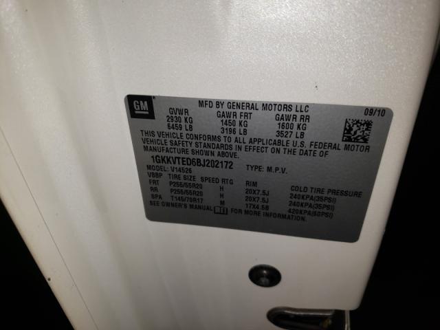 2011 GMC ACADIA DEN 1GKKVTED6BJ202172