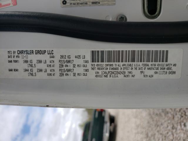 2012 JEEP PATRIOT LI 1C4NJPCB4CD542420