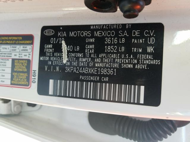 2019 KIA RIO S 3KPA24ABXKE198361