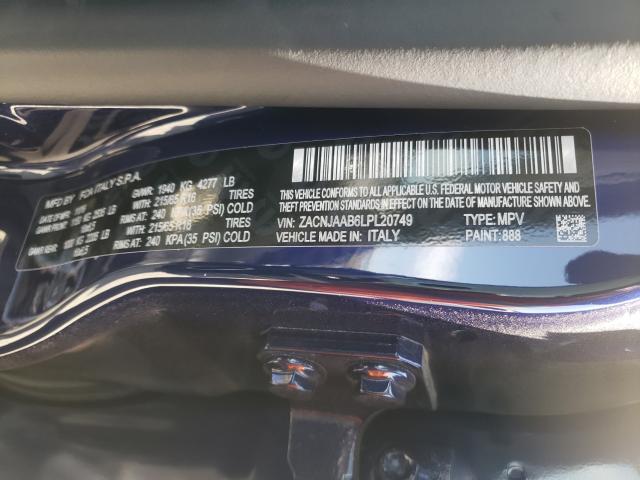 2020 JEEP RENEGADE S ZACNJAAB6LPL20749