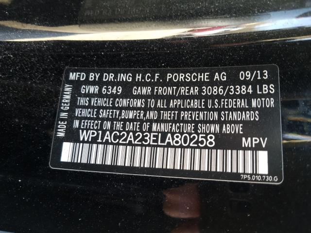 2014 PORSCHE CAYENNE TU WP1AC2A23ELA80258