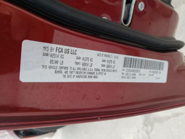 2019 DODGE CHARGER GT 2C3CDXHG8KH598272